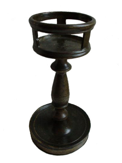 English fifteenth century copper alloy ( bronze ) bunsen burner type candlestick