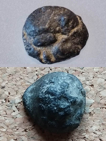 Viking Silver Game Piece depicting Bamburgh Castle, Northumberland 
--from the 1066 battle site at Fulford, York