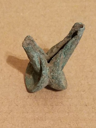 Monastic double-socket Votive Rush Candlestick