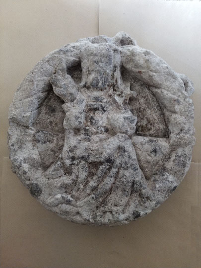 Romanesque Roof Boss -- Christ in Majesty