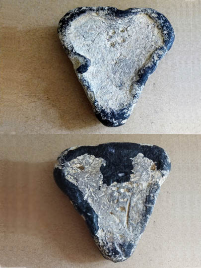 Anglo-Saxon Cresset incised with, and in the form of, the Rune for 'Torch'